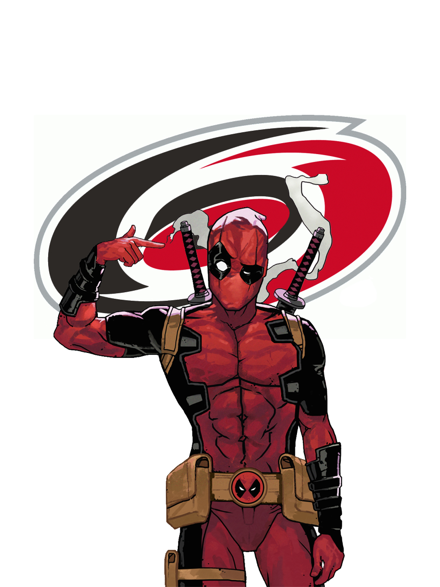 Carolina Hurricanes Deadpool Logo vinyl decal